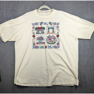 CoMax T-shirt Spring Gardening Love 80s Single Stitch Tee Size XXL Embroidered